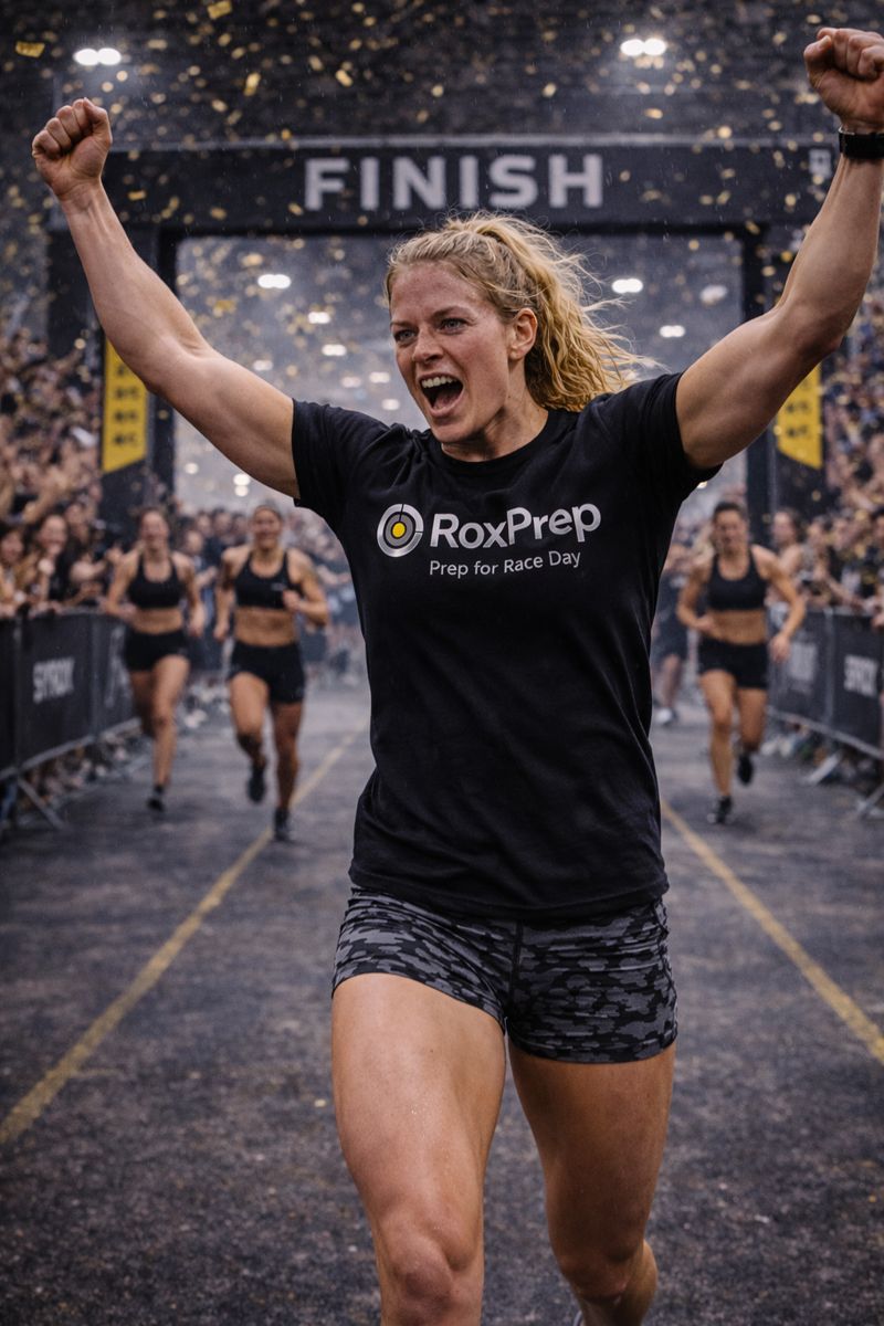 HYROX finish line celebration